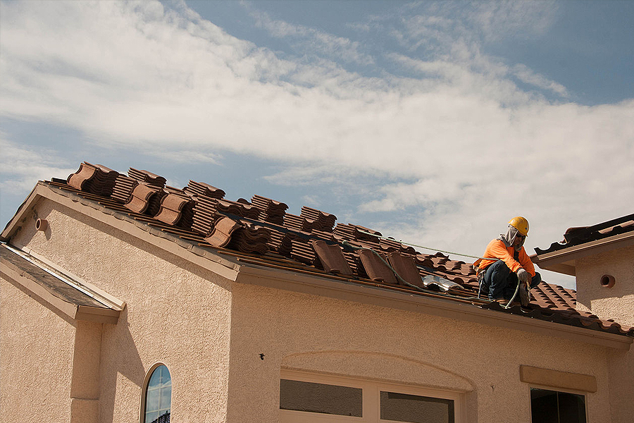 roof a house with shingles